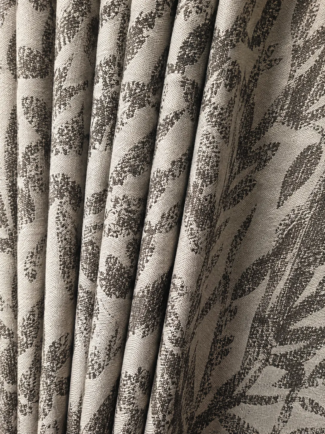 Detailed curtain fabric texture and folds